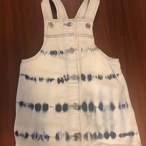 2T BABY GAP Jean Tie Dye Overall Dress